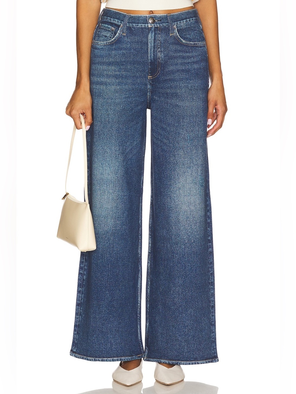 rag & bone Miramar Sofie Wide-Leg Ankle Jeans - Size 27
